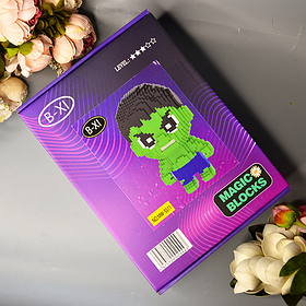 Конструктор Magic Blocks 3D Супергерої Халк 30СМ 1939 Pcs SS11