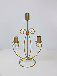 Свічник Fibona Ліріко золото/бронза 22х27х10 см