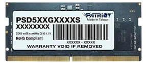 Оперативна пам'ять Patriot 8GB SODIMM DDR5 4800MHz Signature Line (PSD58G480041S)