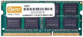 Оперативна пам'ять Dato 4GB SODIMM DDR3 1600MHz (DT4G3DSDLD16), фото 1