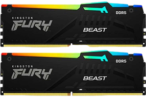 Оперативна пам'ять Kingston Fury 16GB (2x8GB) DDR5 5200MHz Beast RGB Black (KF552C36BBEAK2-16)