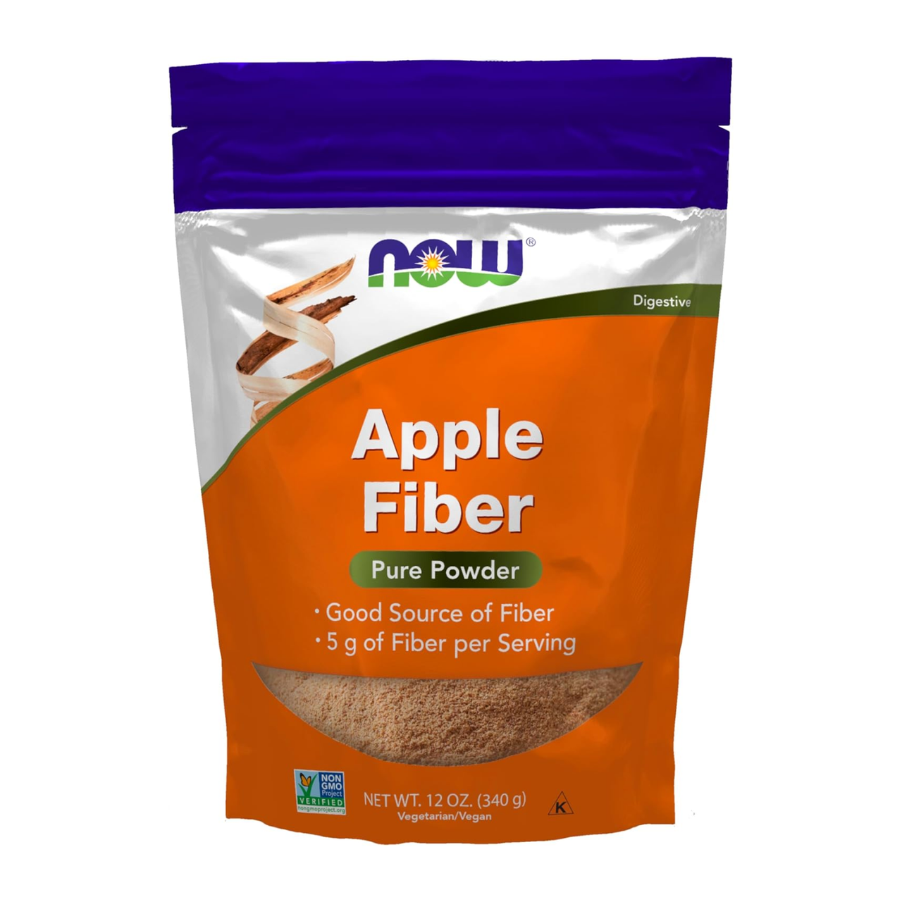 Клітковина яблучна (волокно з яблук) NOW Foods Pure Apple Fiber 340 г