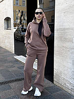 Зимний спортивный костюм женский мокко