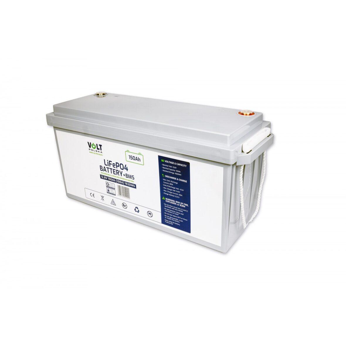 Акумуляторна батарея Volt Polska LiFePO4 12,8 V 150 Ah (100 А) + BMS, фото 1