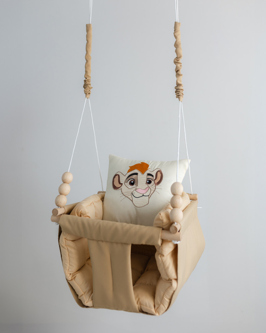 Підвісна гойдалка в квартиру Король Лев, гойдалка для дітей, фото 1