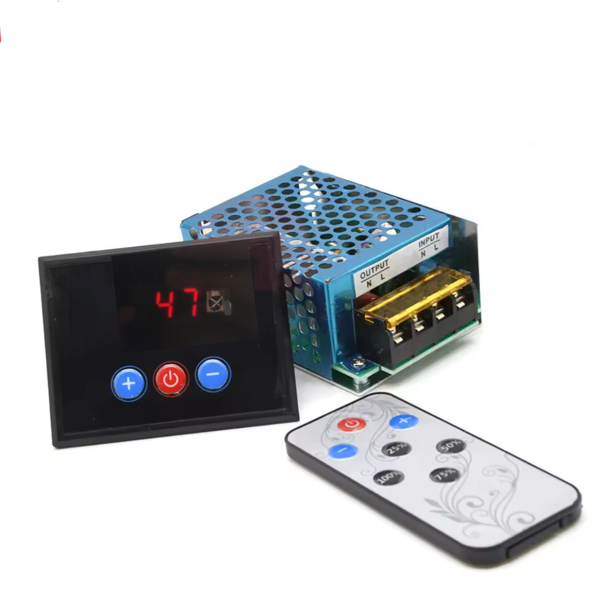 Регулятор напруги 220 вольтів 4 кВт із дистанційним керуванням, фото 1