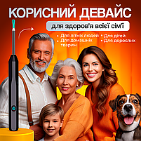 Пристрій для видалення вушної сірки з камерою, очищувач вух з отоскопом Brillix 1296P Чорний (PO-Black), фото 6