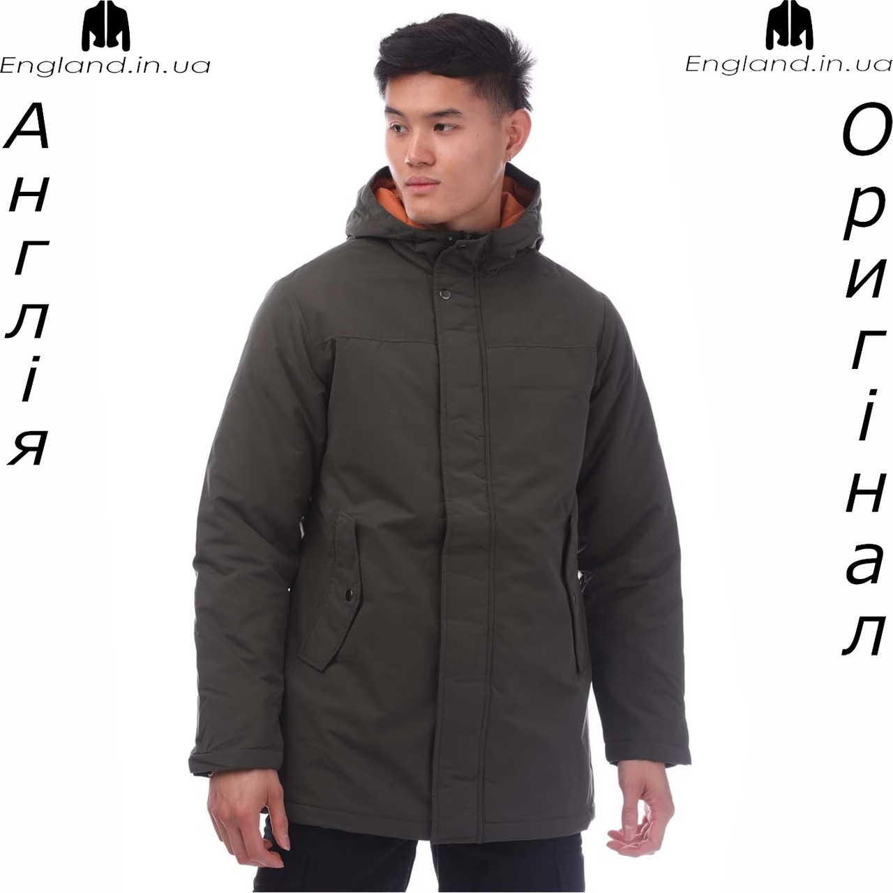 Куртка-парку чоловіча Jack & Jones (Джек енд Джонс) з Англії - демисезонна, фото 1