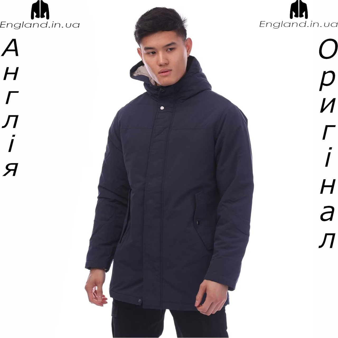 Куртка-парку чоловіча Jack & Jones (Джек енд Джонс) з Англії - демисезонна
