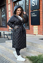 Зимове пальто плащівка батал, фото 3