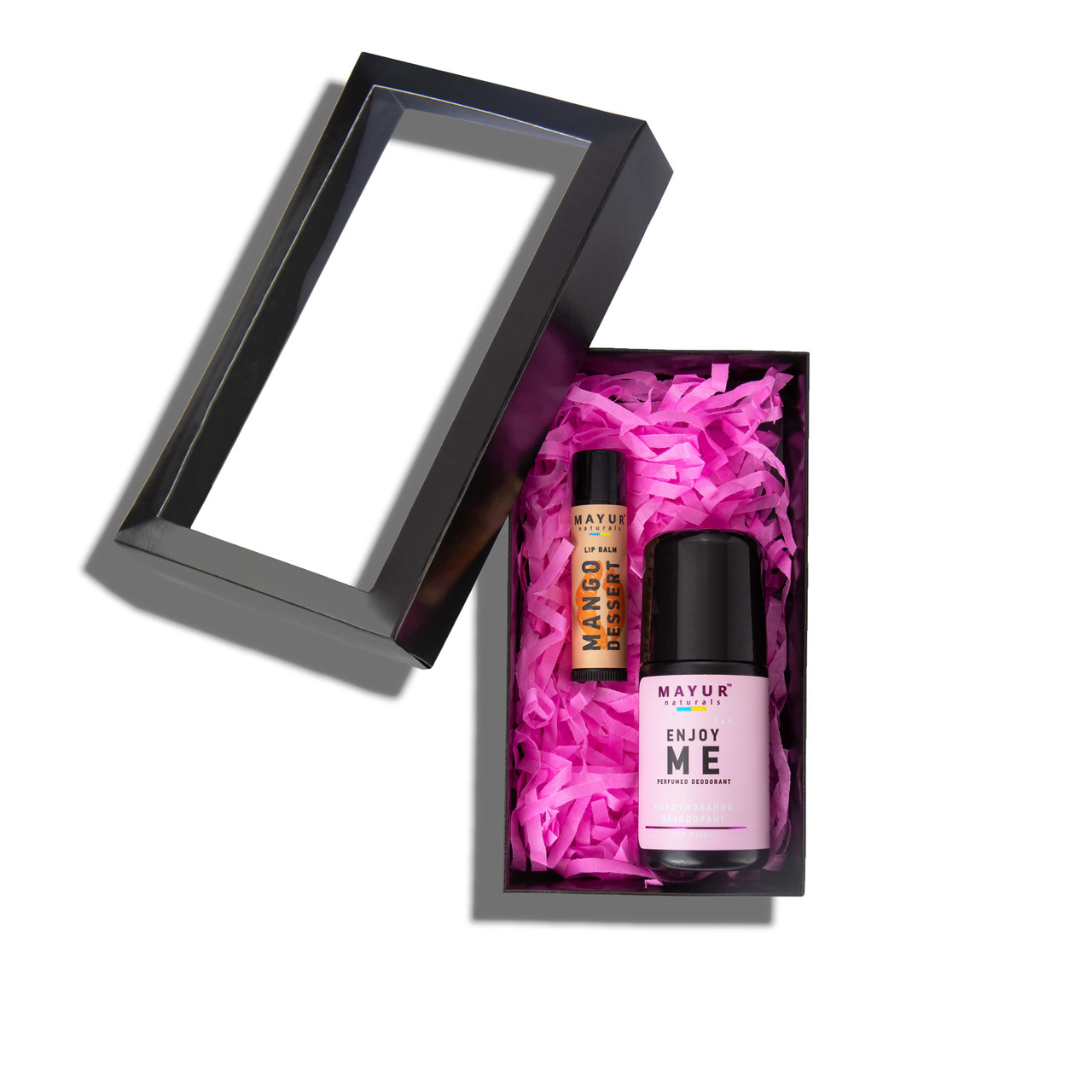 Подарунковий набір для тіла та губ "Манго та насолода", ТМ Mayur №88