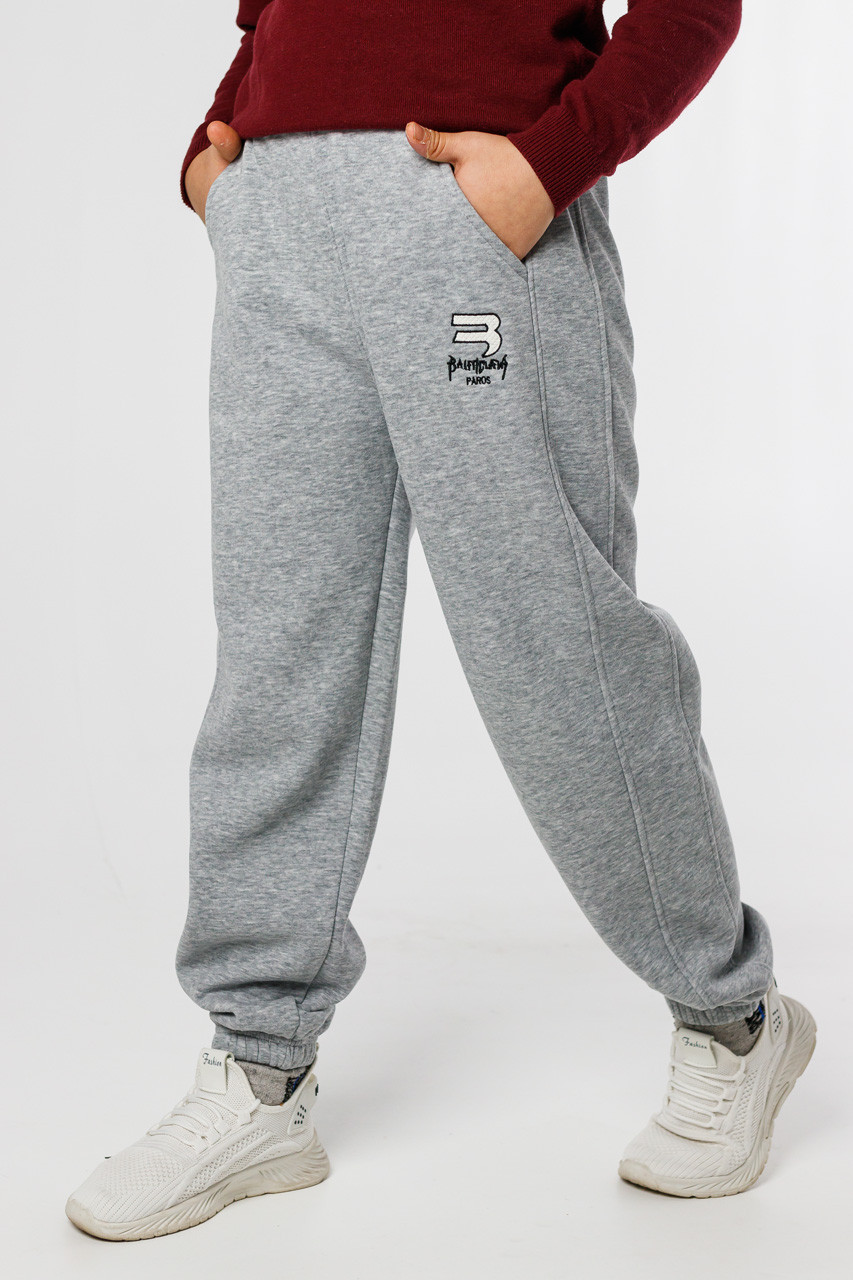 Спортивні штани для хлопчика 11-18 років Alder теплі , Сірий, 146, фото 1