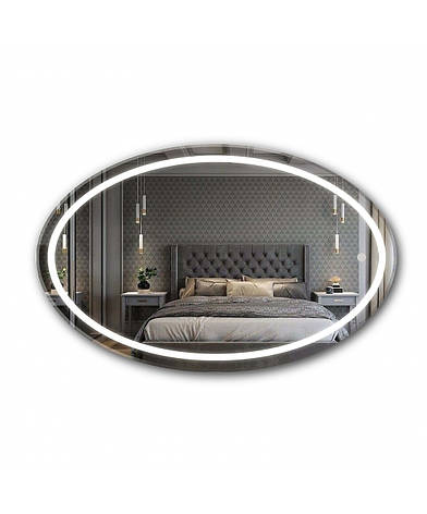 Дзеркало з LED підсвіткою Magda 110x70 з сенсором, фото 1
