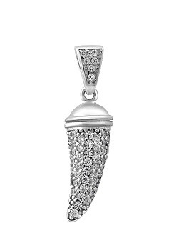 Срібний кулон Перець з фіанітами, овочева підвіска, стильна прикраса Перець