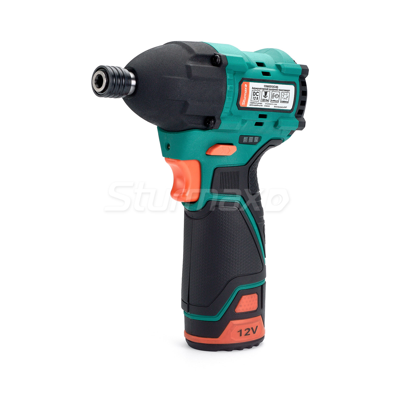 Sturmax CDM3212CLBS Акумуляторний ударний гвинтоверт 12В (без АКБ та ЗП)