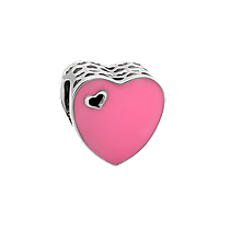 Підвіс срібне сердечко з емаллю LOVE-SHOP