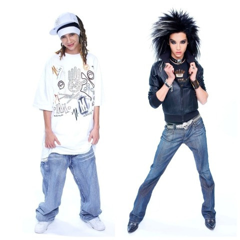 Дакімакура 150х50 см Том и Білл Каулітц Bill Tom Kaulitz группа Tokio Hotel Подушка з наволочкою двостороння, фото 1