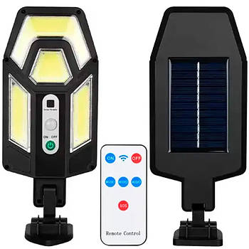 Вуличний ліхтар на сонячній батареї + пульт ДК, SH-801B / Настінний LED світильник / Ліхтар-прожектор на стіну