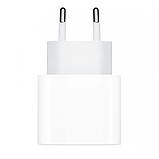 Мережевий зарядний пристрій для Apple iPhone iPad 20W Блок швидкого заряджання USB-C Power Adapter Type-C, фото 3