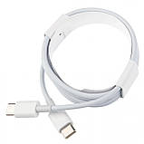 Кабель Зарядки Синхронізації для iPhone MacBook Type-C to Type-C Charge Cable 1M White, фото 4