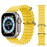 Ремінці для Apple Watch 49/45/42/44 mm Ocean Band yellow, фото 5
