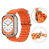 Ремінці для Apple Watch 49/45/42/44 mm Ocean Band orange, фото 6
