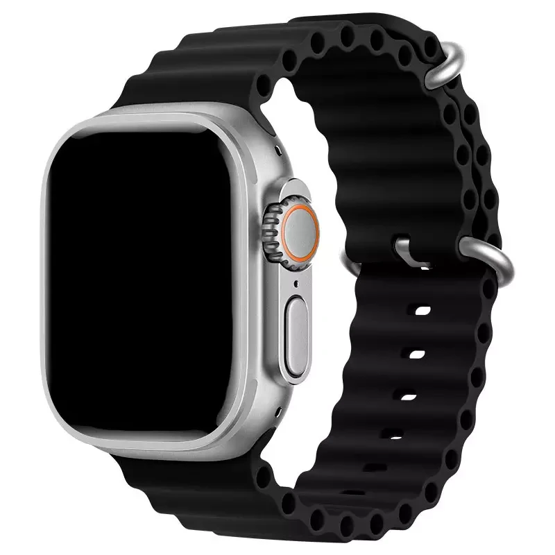 Ремінець для Apple Watch 49/45/42/44 mm Ocean Band black