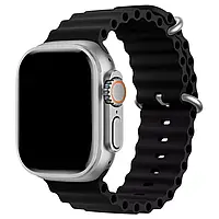 Ремінець для Apple Watch 49/45/42/44 mm Ocean Band black