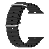 Ремінець для Apple Watch 49/45/42/44 mm Ocean Band black, фото 4