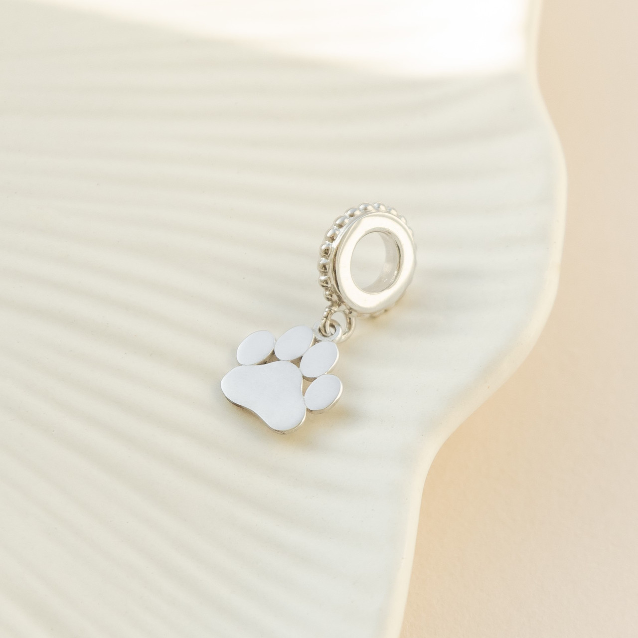 Підвіс срібний на браслет висувка з лапкою без каменів LOVE-SHOP