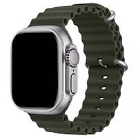 Ремінці для Apple Watch 49/45/42/44 mm Ocean Band forest green