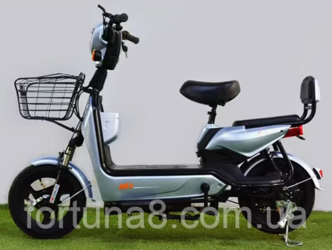 Електричний скутер 350 Вт (48 В 20 Ач) з кошиком