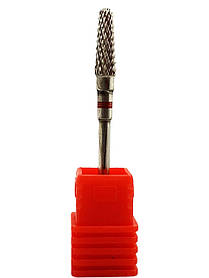 Фреза для манікюру твердосплавна конусна кукурудза (14 мм, фреза для зняття гель лаку, манікюрна фреза)