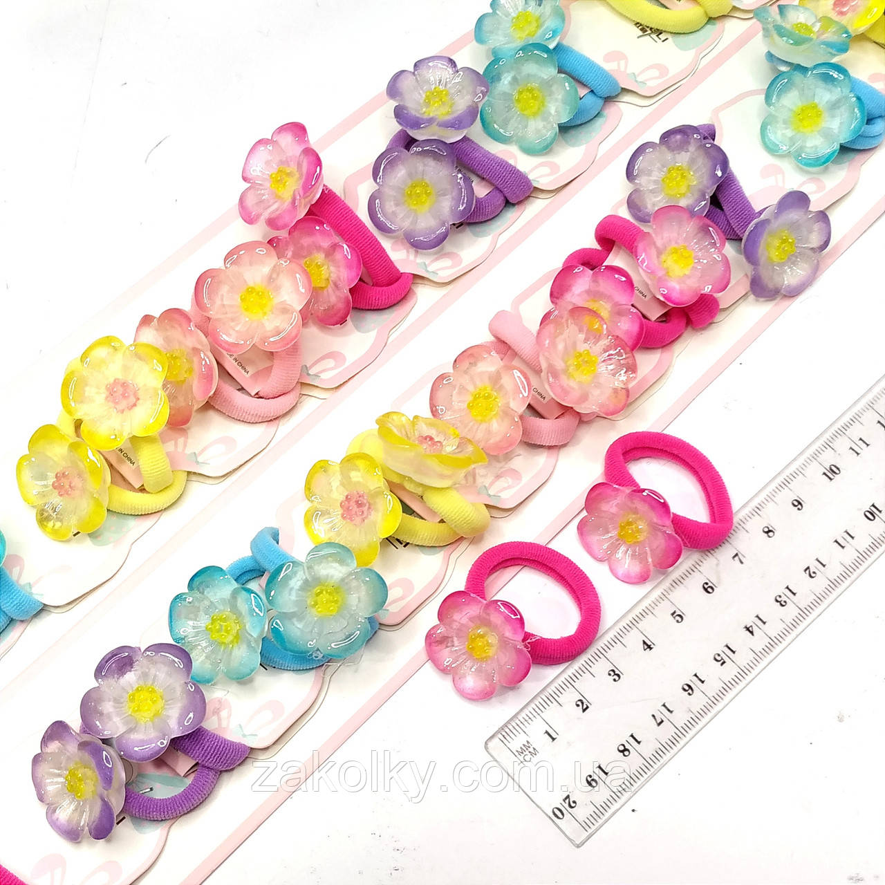 Гумки дитячі для волосся "Квіточка".