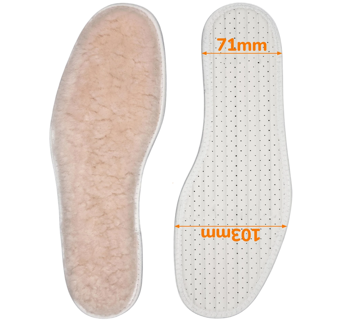 Устілки з 100% австралійської натуральної вовни Pegasus-005 Розмір 43 (283мм), фото 1