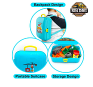 Рюкзачок-конструктор будмайданчик конструктор, кран, трек, фото 4