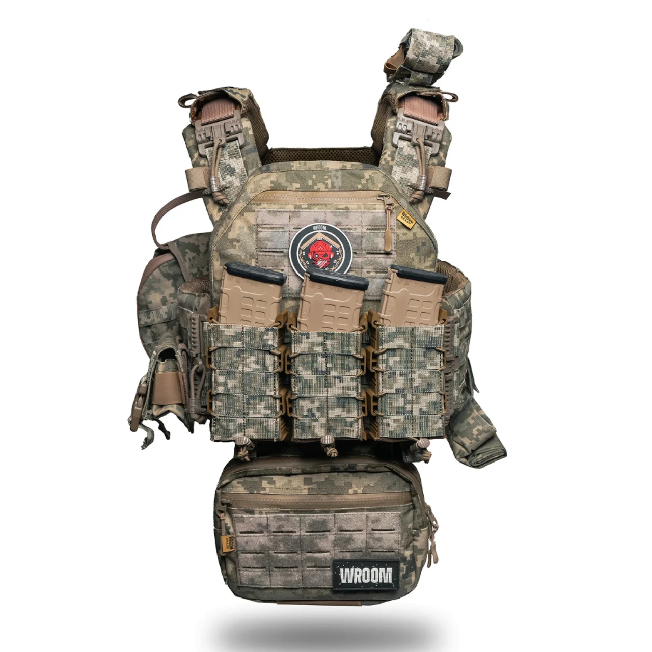Плитоноска Neptun GEN4 V2 піксель із системою швидкого скидання MOLLE + 9 підсумків