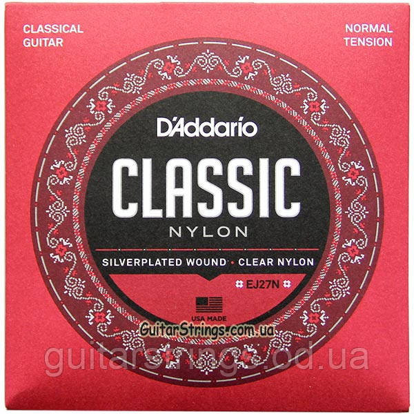 Струни D'addario EJ27N Classic Nylon Normal Tension 28-43