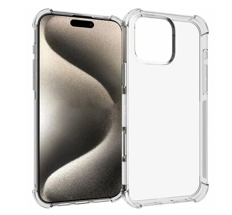 Протиударний прозорий чохол для Apple iPhone 16 Pro Max, фото 1