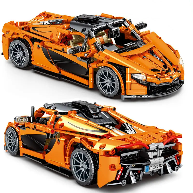 Конструктор для хлопчиків "Спортивна гоночна машина McLaren P1", помаранчева, 32см, 950 деталей, 8602