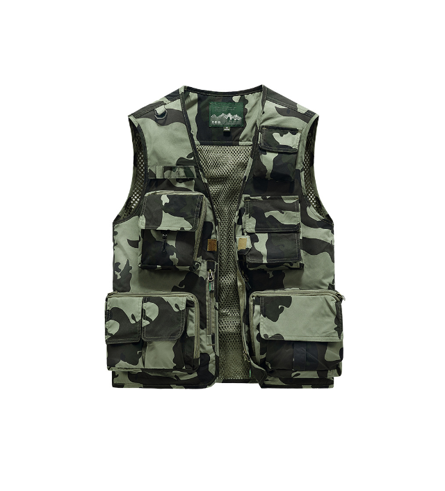 Жилет JP для полювання, риболовлі, туристів, фотографів 3XL камуфляж 04434, фото 1