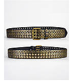 Ремінь NUOYA із заклепками чорний 04442, фото 3