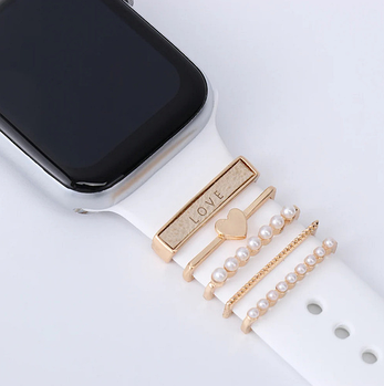 Прикраси на ремінці для apple watch, комплект біжутерійних підвісок 5 шт