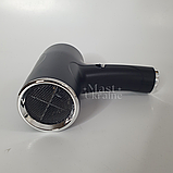 Фен для волосся бездротовий портативний з холодним та гарячим повітрям, живленням від мережі/акумулятора Чорний, BDF-1-B, фото 5