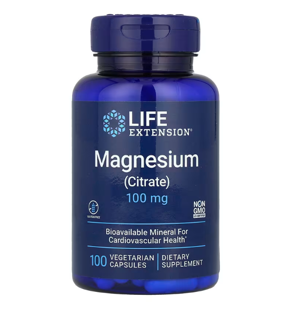 Магній цитрат Life Extension 100 мг 100 вегетаріанських капсул