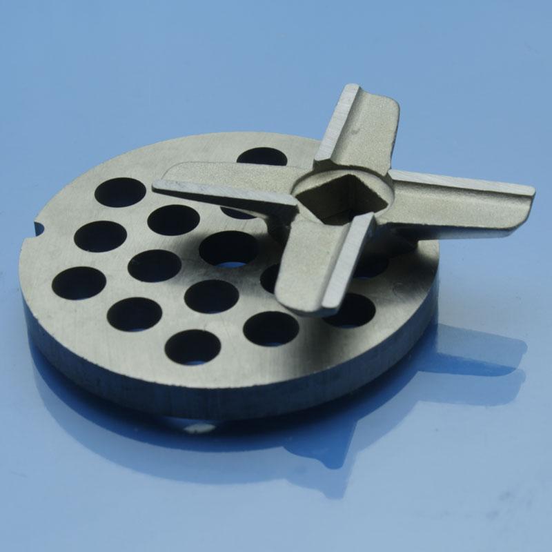 Ніж і решітка для м'ясорубки Kenwood MG510, MG450, MG470, MG480 PRO1600 8мм нержавійка котлетна, фото 1