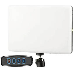 Світлодіодна LED лампа 22,8х15,8х4 см, від мережі, PL26 / Прямокутна лампа для зйомок / Селфі лампа