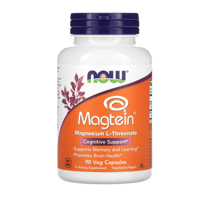 Магній L-треаонат Magtein NOW Foods 90 рослинних капсул