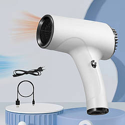 Фен акумуляторний для сушіння волосся бездротовий з USB зарядкою WNK-2027 портативний дорожній