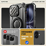 Чохол Supcase для iPhone 16 (6.1'') - Unicorn Beetle XT Mag, MagSafe, Black (843439150287), фото 7